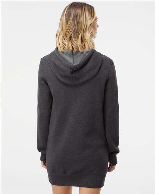 Carbon Women’s Special Blend Hooded Sweatshirt Dress - PRM65DRS