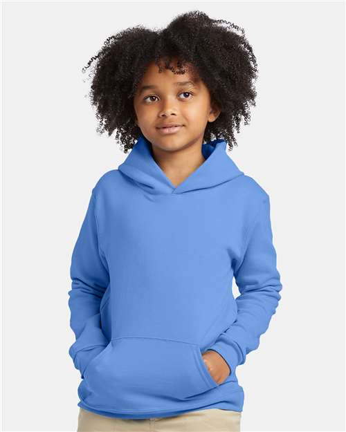 Carolina Blue Ecosmart® Youth Hooded Sweatshirt - P473