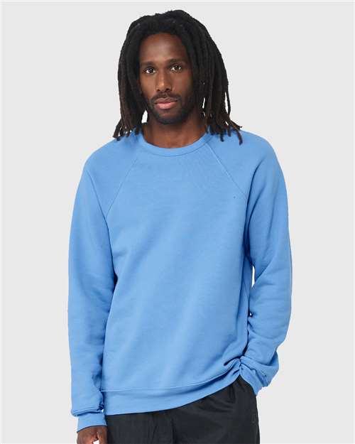 Carolina Blue Sponge Fleece Raglan Crewneck Sweatshirt - 3901