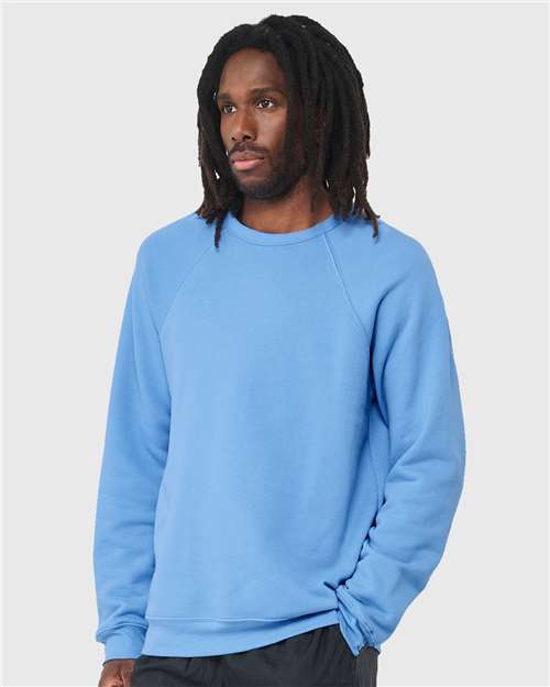 Carolina Blue Sponge Fleece Raglan Crewneck Sweatshirt - 3901