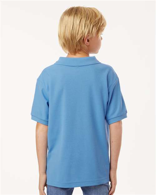 Carolina Blue Youth Pique Polo - 62800Y