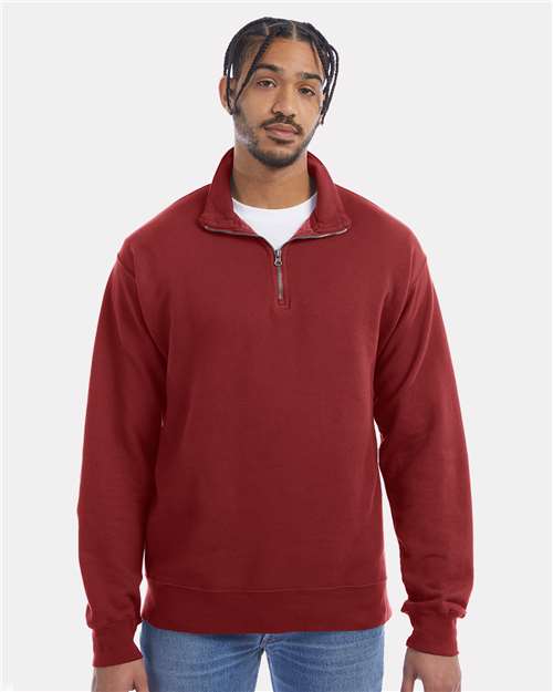 Cayenne Garment-Dyed Quarter-Zip Sweatshirt - GDH425