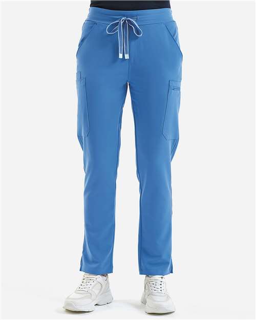 Ceil Blue Women's Relentless Stretch Cargo Scrub Pants - NN600