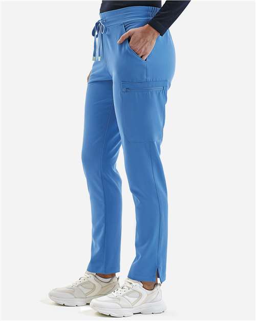 Ceil Blue Women's Relentless Stretch Cargo Scrub Pants - NN600