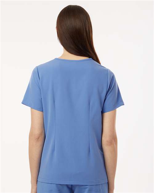 Ceil Blue Women's Rhena Essential 1-Pocket Scrub V-Neck Top - W10001