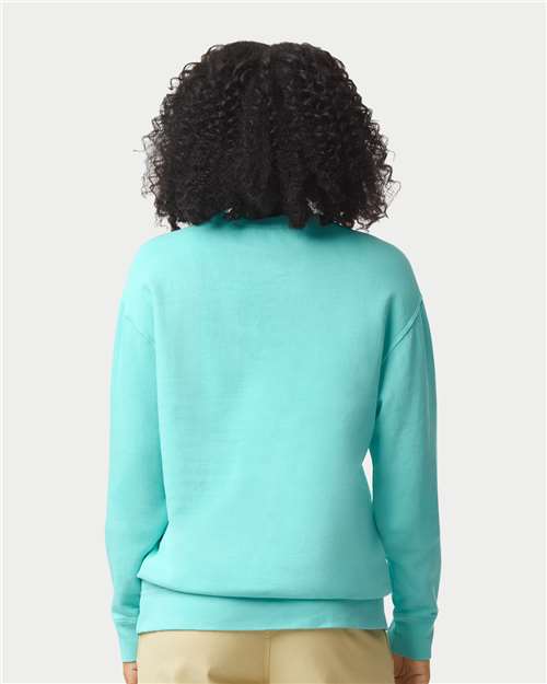 Chalky Mint Garment-Dyed Lightweight Fleece Crewneck Sweatshirt - 1466