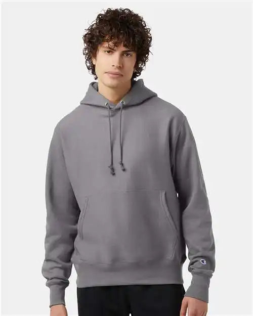Champion S101 Reverse Weave® Hooded Sweatshirt - Stone Grey