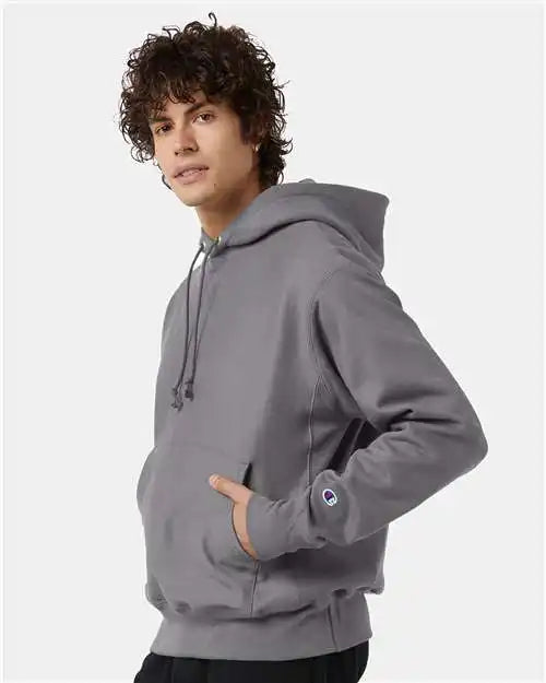 Champion S101 Reverse Weave® Hooded Sweatshirt - Stone Grey