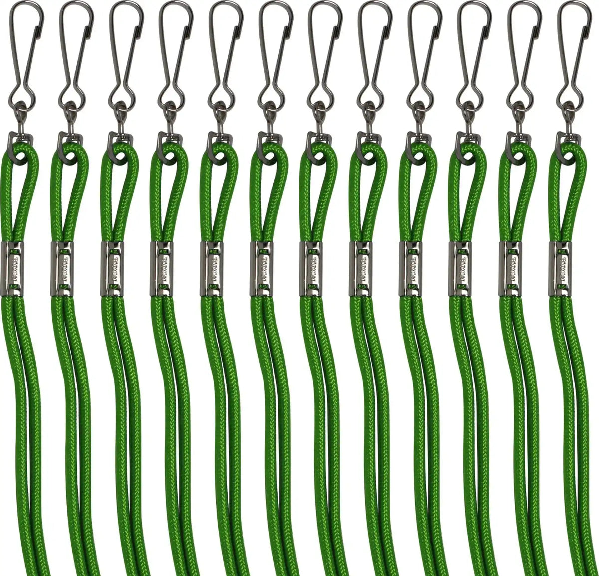 Champion Sports 125-126 Heavy-duty Nylon Lanyards - Doz - Green / Poly Bag