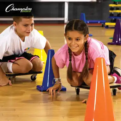 Champion Sports 12’’h Cone High-visibility Flexible Vinyl Cone - Ea