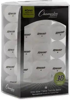 Champion Sports 1str38 1-star Table Tennis Balls - 38 Pk