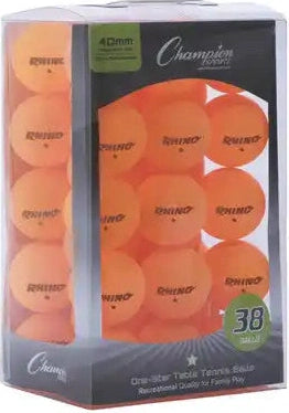 Champion Sports 1str38 1-star Table Tennis Balls - 38 Pk