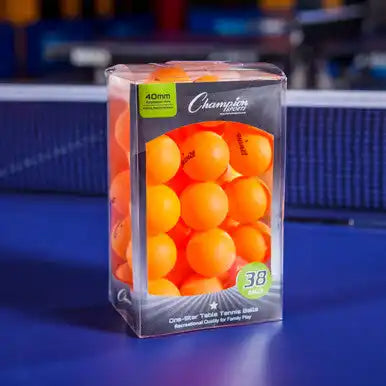 Champion Sports 1str38 1-star Table Tennis Balls - 38 Pk