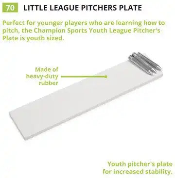 Champion Sports 3-spike Pitcher’s Plate 3-spike Pitcher’s Plate - Ea