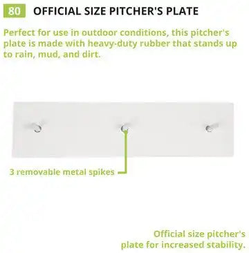 Champion Sports 3-spike Pitcher’s Plate 3-spike Pitcher’s Plate - Ea