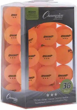 Champion Sports 3str 3-star Tournament Table Tennis Balls - 38 Pk