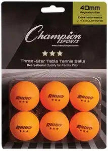 Champion Sports 3str 3-star Tournament Table Tennis Balls - 38 Pk