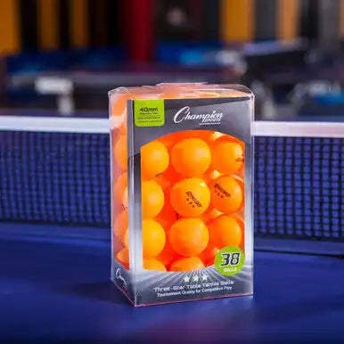 Champion Sports 3str 3-star Tournament Table Tennis Balls - 38 Pk