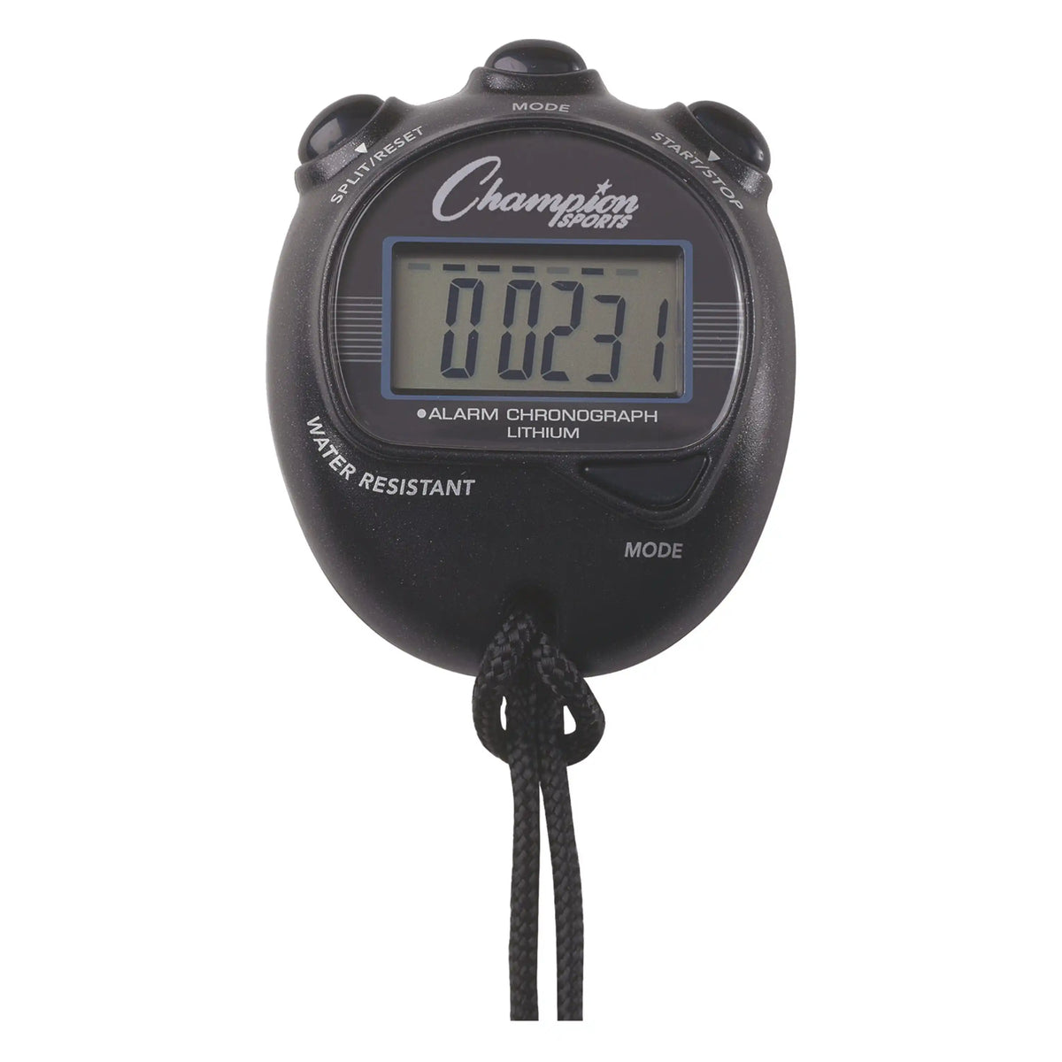 Champion Sports 920 Big Digital Display Stop Watch - Ea - Black