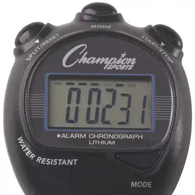 Champion Sports 920 Big Digital Display Stop Watch - Ea - Black