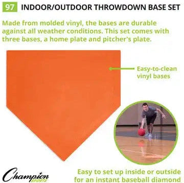 Champion Sports 97 Indoor/outdoor Throwdown Base - Set