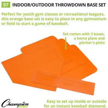 Champion Sports 97 Indoor/outdoor Throwdown Base - Set