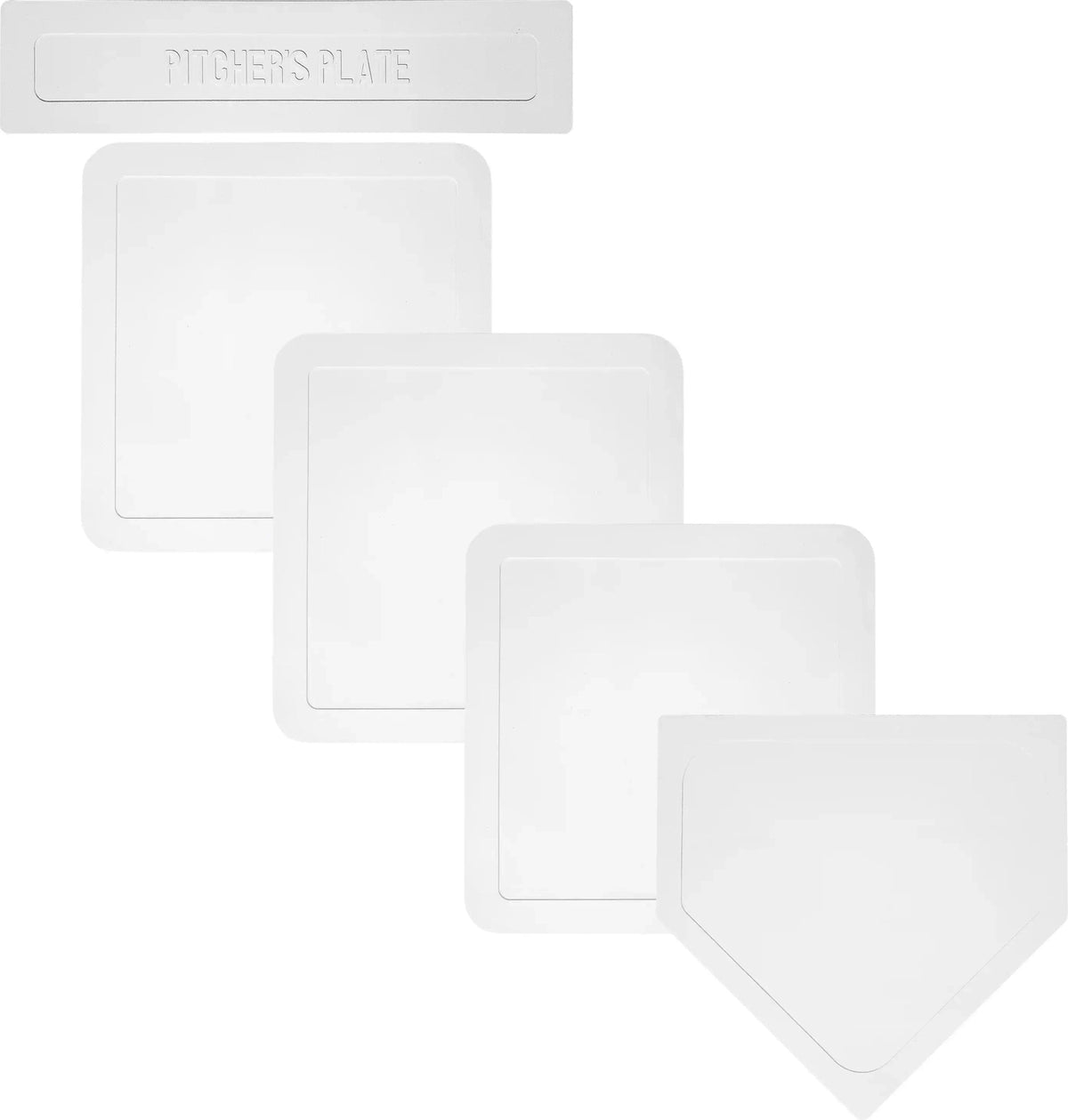 Champion Sports 97 Indoor/outdoor Throwdown Base - Set - White