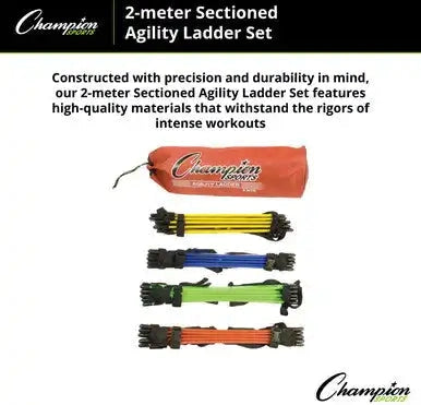 Champion Sports Aglclr Sectioned Agility Ladder - Ea