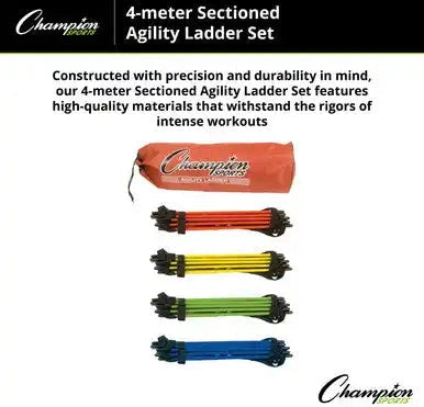 Champion Sports Aglclr Sectioned Agility Ladder - Ea