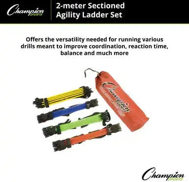 Champion Sports Aglclr Sectioned Agility Ladder - Ea