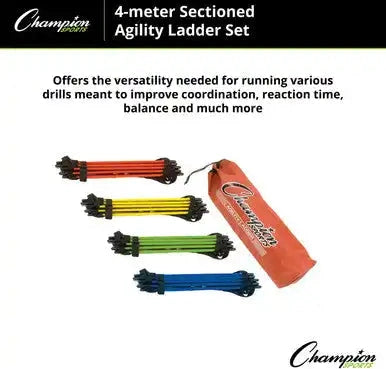 Champion Sports Aglclr Sectioned Agility Ladder - Ea
