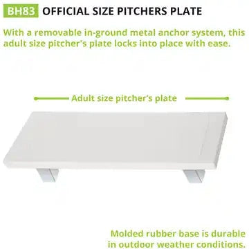 Champion Sports Anchor Style Anchor Style Pitcher’s Plate - Ea