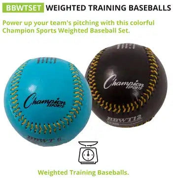 Champion Sports Bbwt Weighted Training Baseball - Set