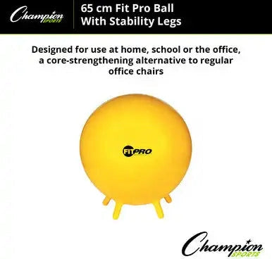 Champion Sports Bl Fitpro Ball with Stability Legs - Ea