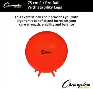 Champion Sports Bl Fitpro Ball with Stability Legs - Ea