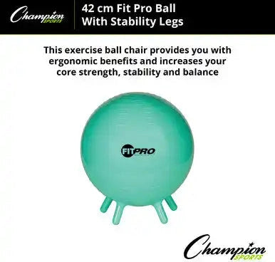 Champion Sports Bl Fitpro Ball with Stability Legs - Ea