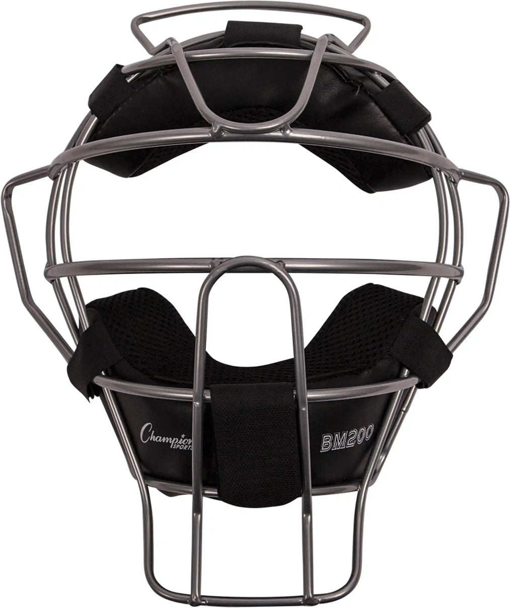 Champion Sports Bm200 Ultra Lightweight Umpire Face Mask with Drytek - Ea - Silver