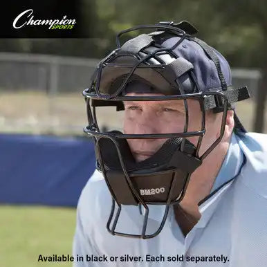 Champion Sports Bm200 Ultra Lightweight Umpire Face Mask with Drytek - Ea