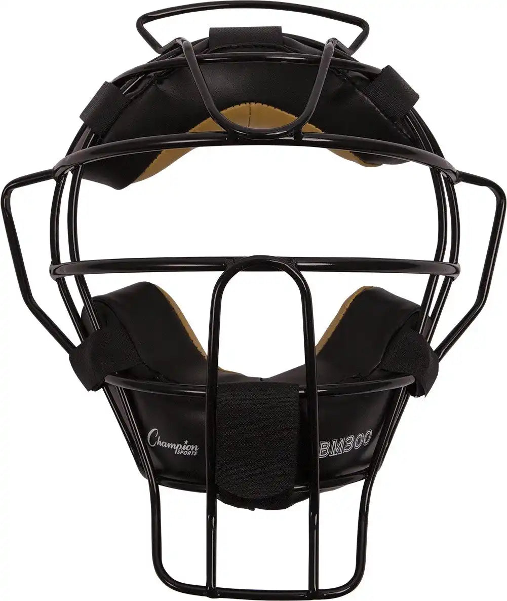 Champion Sports Bm300 Ultra Lightweight Umpire Face Mask with Everclean - Ea - Black