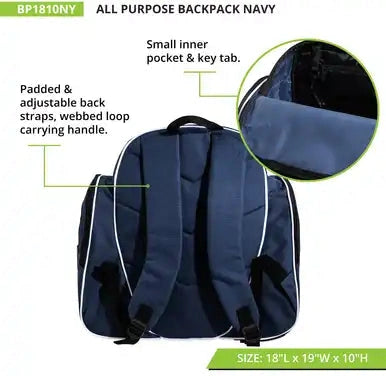 Champion Sports Bp1810 All Purpose Backpack - Ea