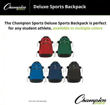 Champion Sports Bp802 Deluxe Backpack - Ea