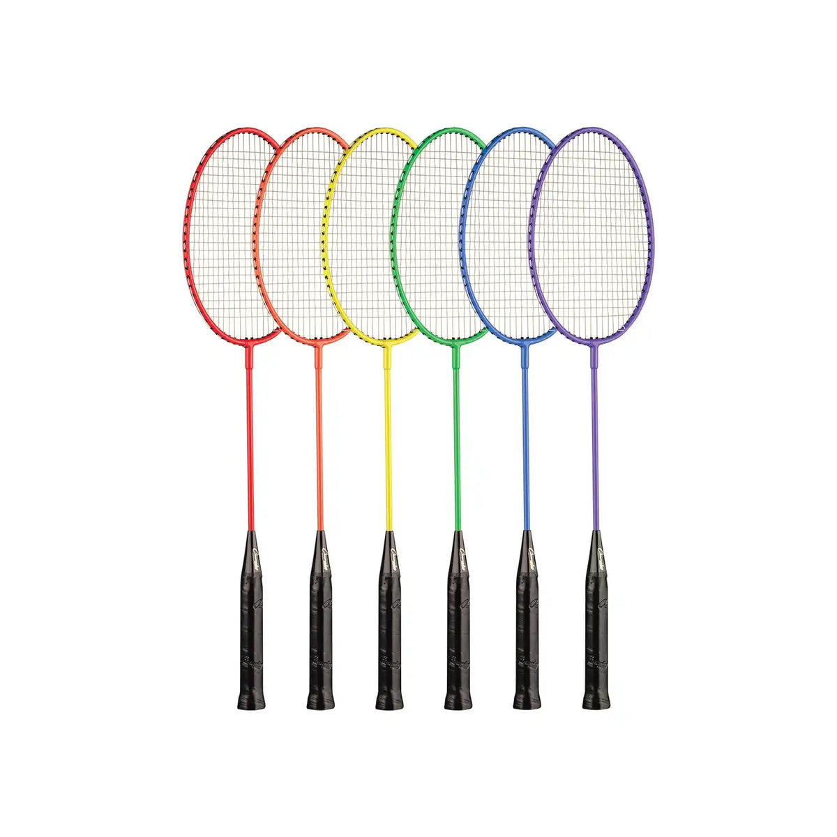 Champion Sports Br20 Tempered Steel Badminton Racket - Set - of 6 Colors