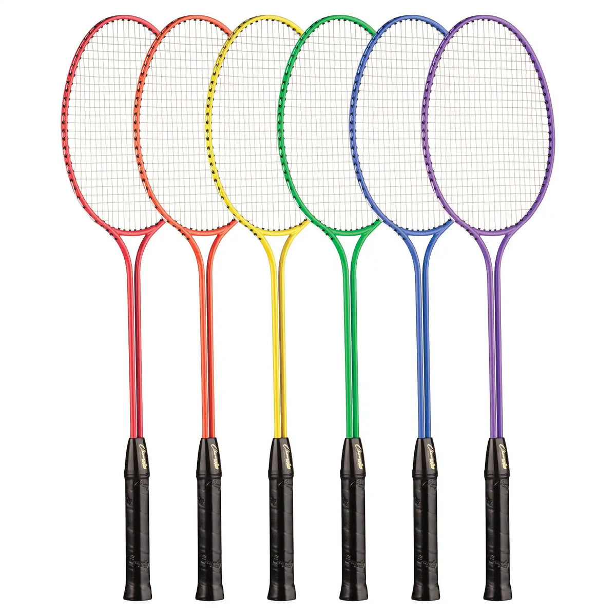 Champion Sports Br30 Tempered Steel Twin-shaft Badminton Racket - Set - of 6 Colors