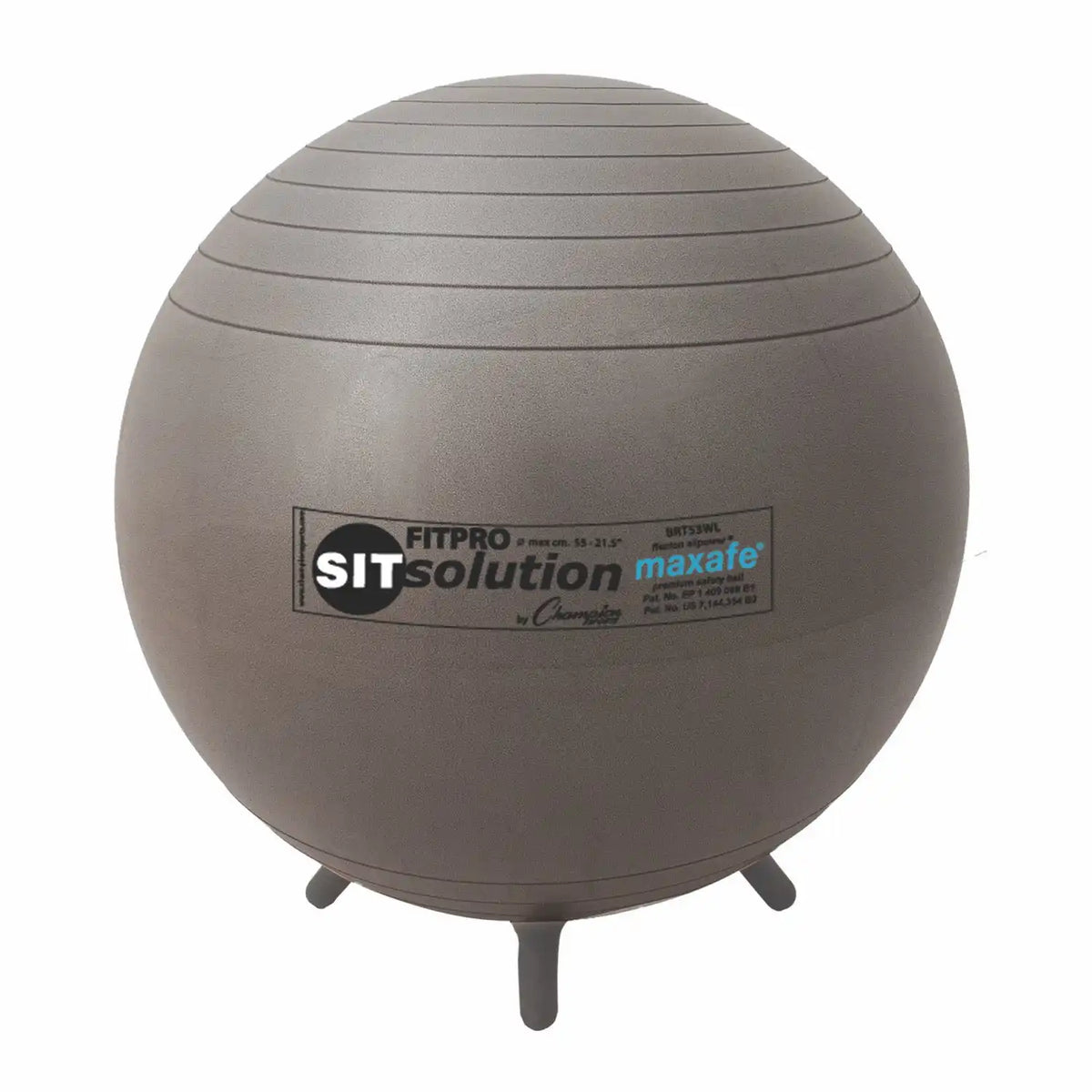 Champion Sports Brtwl Maxafe Sitsolution Ball with Stability Legs - Ea - 53 Cm