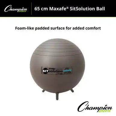 Champion Sports Brtwl Maxafe Sitsolution Ball with Stability Legs - Ea - 53 Cm