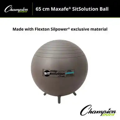 Champion Sports Brtwl Maxafe Sitsolution Ball with Stability Legs - Ea - 53 Cm