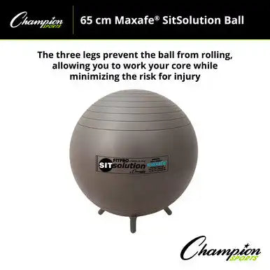 Champion Sports Brtwl Maxafe Sitsolution Ball with Stability Legs - Ea - 53 Cm