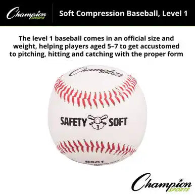 Champion Sports Bsc Soft Compression Baseballs - Doz