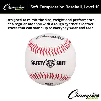 Champion Sports Bsc Soft Compression Baseballs - Doz