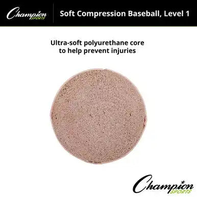 Champion Sports Bsc Soft Compression Baseballs - Doz